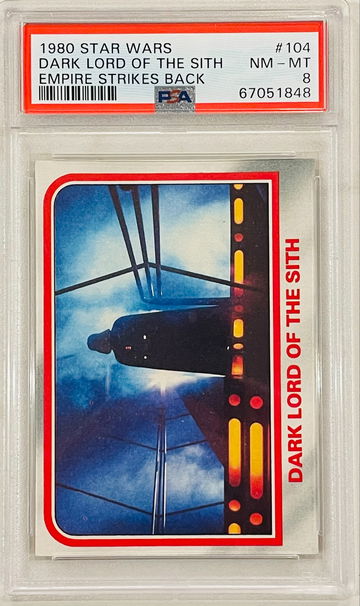 1980 Star Wars Empire Strikes Back #104 Dark Lord of the Sith Darth Vader PSA 8