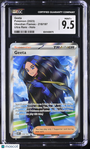 2023 Pokémon Obsidian Flames Geeta Ultra Rare CGC 9.5 #218/197