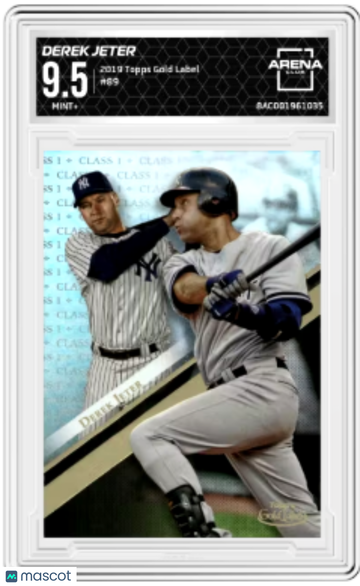 2019 Topps Gold Label Derek Jeter #89 Arena Club 9.5