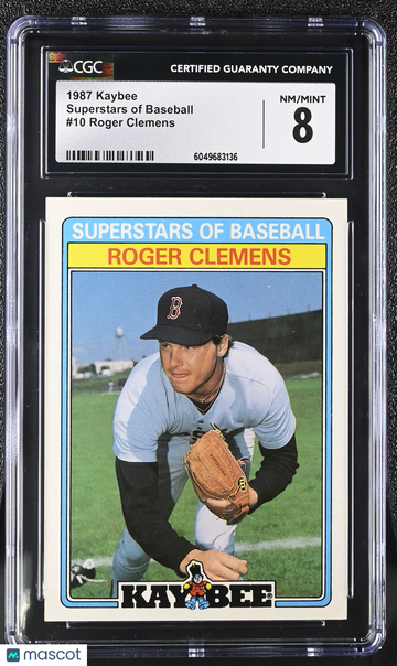 1987 Kaybee Roger Clemens #10 Superstars of Baseball CGC 8