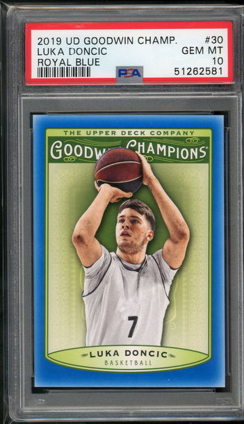2019 Goodwin Royal Blue Luka Doncic PSA 10 