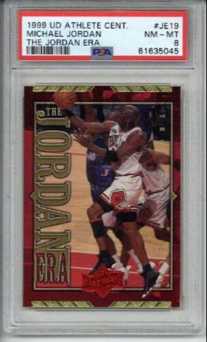 1999 UD ATHLETE OF THE CENTURY JORDAN ERA #JE19 MICHAEL JORDAN CARD BULLS PSA 8