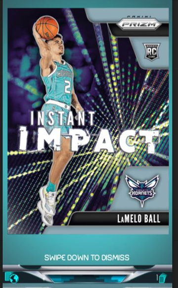 2020 Panini Dunk Prizm Instant Impact LaMelo Ball