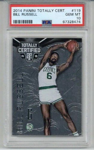 2014 PANINI TOTALLY CERTIFIED #119 BILL RUSSELL CARD CELTICS PSA 10 LOW POP