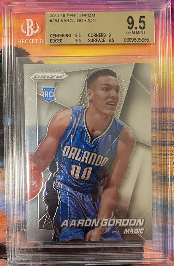 2014 prizm Aaron Gordon #254 gem mint mt 9.5