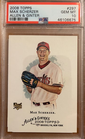 2008 scherzer rookie PSA 10