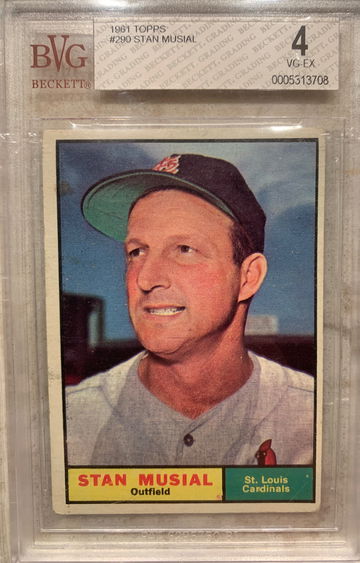 1961 Topps Stan Musial #290 BVG 4