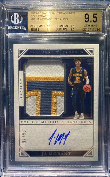 2019 3 Color Rookie Patch Auto National Treasures Collegiate 97/99 AMAZING PATCH