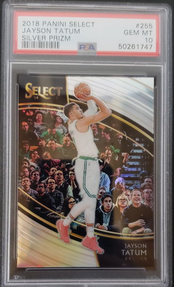 2018-19 Select Jayson Tatum Courtside Silver Prizm PSA 10 Pop 6