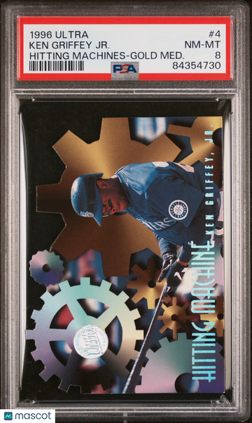 1996 Ultra Hitting Machines Ken Griffey JR. #4 PSA 8