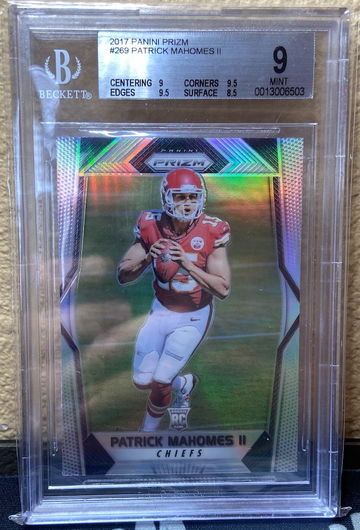 2017 Panini Prizm Patrick Mahomes RC BGS 9 #269