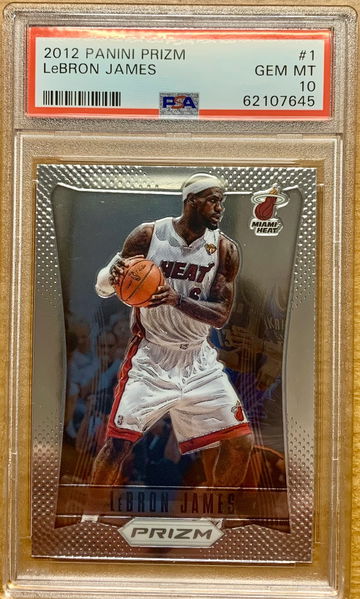 2012 Panini Prizm Lebron James Gem Mint PSA 10