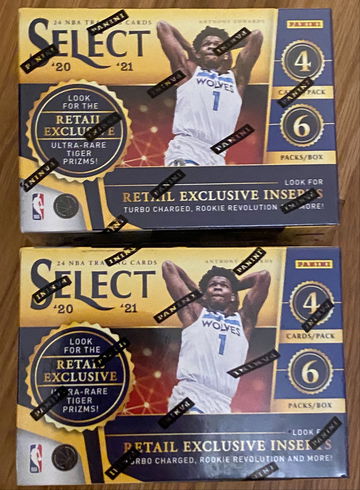 2020-21 Select Basketball Blaster 2 Box Lot
