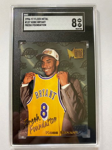  1996-97 Fleer Metal Kobe Bryant Fresh Foundation SGC #137 Lakers