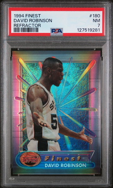 1994 Finest Refractor David Robinson #180 PSA 7