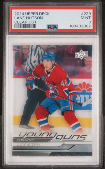 2024 Upper Deck Clear Cut Lane Hutson #229 PSA 9