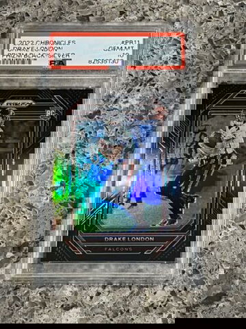 Drake London 2022 Chronicles Prizm Black Silver Prizm PSA 10 GEM MINT Falcons