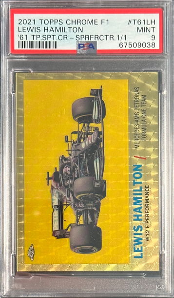 2021 Topps Chrome Lewis Hamilton 1961 Superfractor 1/1 F1 Formula 1 