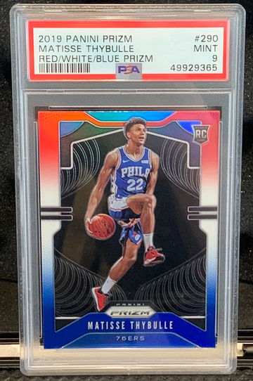 Matisse Thybulle RC Prizm Red White Blue PSA 9 Mint 