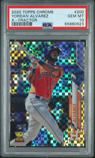 Yordan Alvarez 2020 Topps Chrome Xfractor RC PSA 10