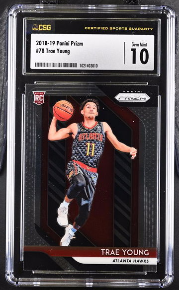 Trae Young Rookie Prizm CSG 10