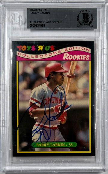 Toys R’ Us Barry Larkin Rookie Autograph Authentic