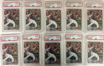 Juan Soto Psa 10 2018 Topps Update lot of 10