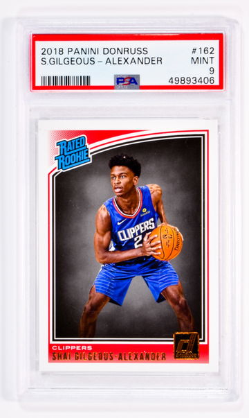 2018 Shai Gilgeous-Alexander Panini Donruss    #162 PSA 9