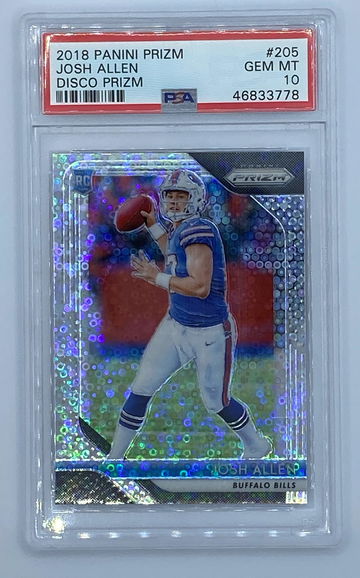 2018 Panini Prizm Disco Josh Allen PSA 10