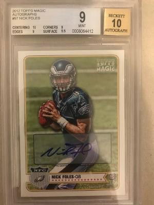 2012 Nick Foles Topps Magic Auto