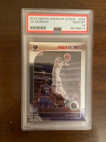 2019 Hoops Premium Stock Base PSA 10 Ja Morant 