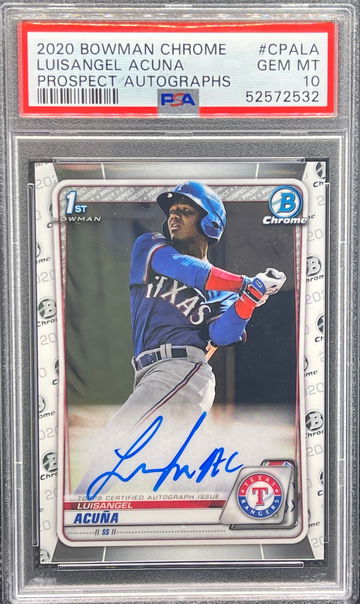 2020 Bowman Chrome Luisangel Acuna 1st Bowman Auto PSA 10
