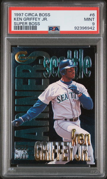 1997 KEN GRIFFEY JR. CIRCA BOSS SUPER BOSS #6 PSA 9