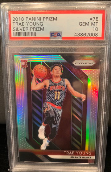 2018 Prizm Silver Trae Young PSA 10