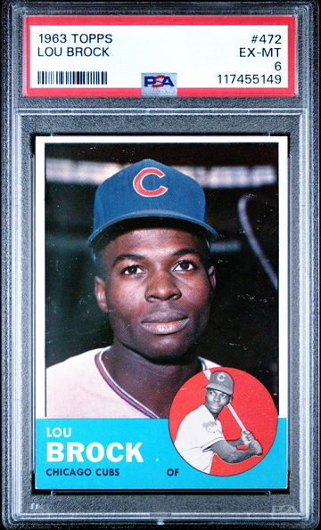 1963 Topps Lou Brock #472 PSA 6