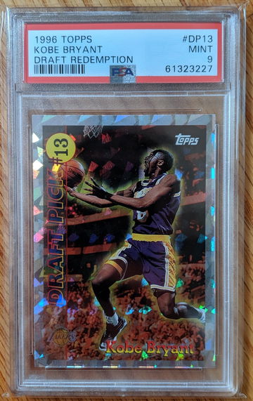 1996-97 Topps Draft Pick Redemption Kobe Bryant PSA 9