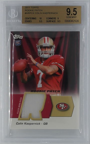 2011 Topps Rookie Patch #HRPCK Colin Kaepernick