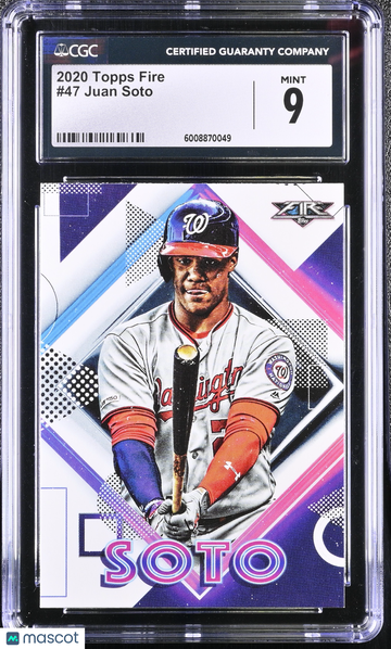 2020 Topps Fire Juan Soto #47 CGC 9