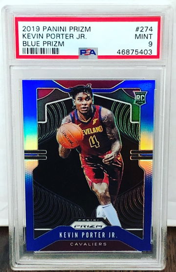 Kevin Porter Jr 2019 Panini Prizm 274 Rookie Blue /199 PSA 9