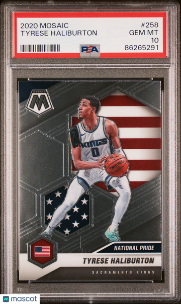 2020 Panini Mosaic Tyrese Haliburton #258 PSA 10