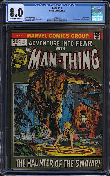 Fear #11 CGC 8.0 Marvel 1972 Neal Adams Cover 1st Jennifer Kale
