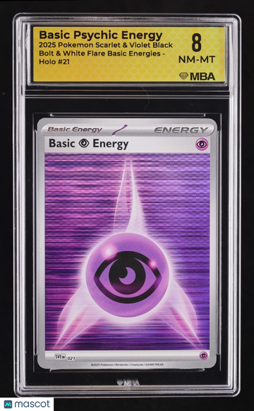 2025 Pokemon & White Flare Basic Energies Basic Psychic Energy Holo MBA 8 #21