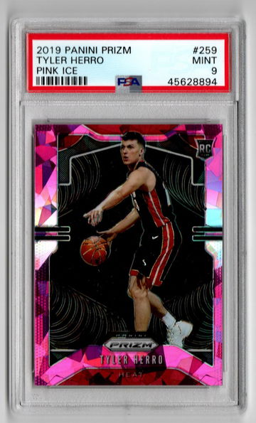 2019-20 Prizm Pink Ice Tyler Herro PSA 9
