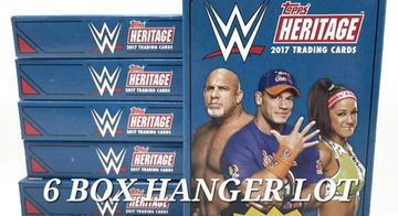 2017 Topps WWE Heritage Hanger Box Lot x6