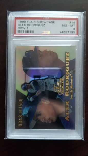 Alex Rodriguez Flair Row 1 Numbered 1999