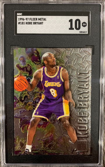 1996-97 Fleer Metal Kobe Bryant #181 SGC 10 Gem Mint