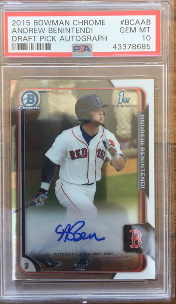 Andrew Benintendi auto PSA 10