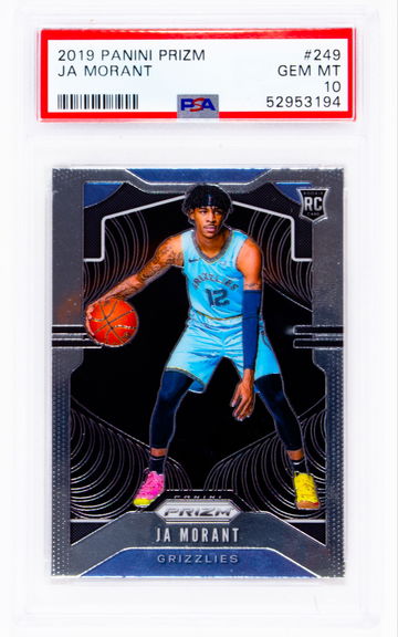 2019-20 Panini Prizm Ja Morant RC Rookie #249 PSA 10