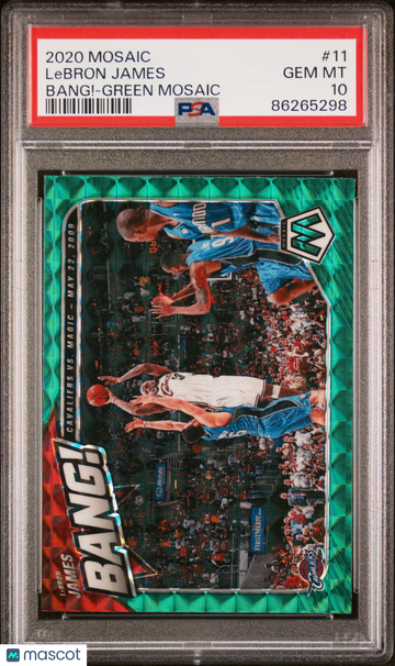 2020 Panini Mosaic Bang! LeBron James #11 PSA 10