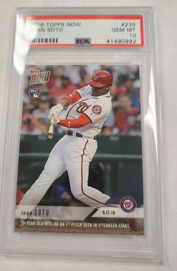 Juan Soto 2018 Topps Now #235 PSA 10